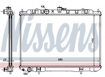 9 549 р. X-TRAIL РАДИАТОР ОХЛАЖДЕН MT 2 2.5 (NRF) (GERI) (NISSENS) NISSENS nnxtr01-911  с доставкой в г. Воронеж. Увеличить фотографию 1