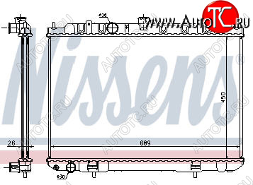 9 549 р. X-TRAIL РАДИАТОР ОХЛАЖДЕН MT 2 2.5 (NRF) (GERI) (NISSENS) NISSENS nnxtr01-911  с доставкой в г. Воронеж