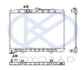 6 999 р. X-TRAIL РАДИАТОР ОХЛАЖДЕН MT 2 2.5 (KOYO) KOYORAD nnxtr01-914  с доставкой в г. Воронеж. Увеличить фотографию 1