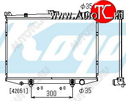 5 249 р. TERRANO РАДИАТОР ОХЛАЖДЕН AT 2.4 3 (KOYO) (2 ряд) KOYORAD nnter87-911  с доставкой в г. Воронеж