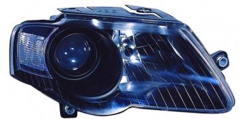 Правая фара (c электрокорректором) DEPO Volkswagen Passat B6 седан (2005-2011) (линзован)