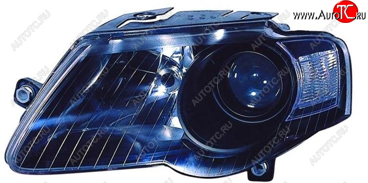 12 599 р. Левая фара (c электрокорректором, линзован) DEPO Volkswagen Passat B6 седан (2005-2011)  с доставкой в г. Воронеж