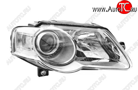 11 249 р. Правая фара (c электрокорректором) DEPO Volkswagen Passat B6 седан (2005-2011) (линзован)  с доставкой в г. Воронеж