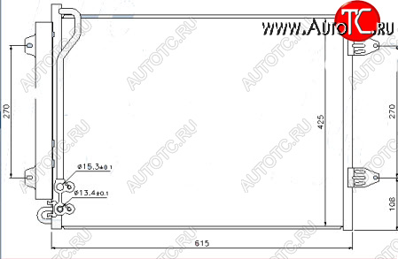 4 199 р. PASSAT КОНДЕНСАТОР КОНДИЦ (см.каталог) BODYPARTS vwpas05-931  с доставкой в г. Воронеж