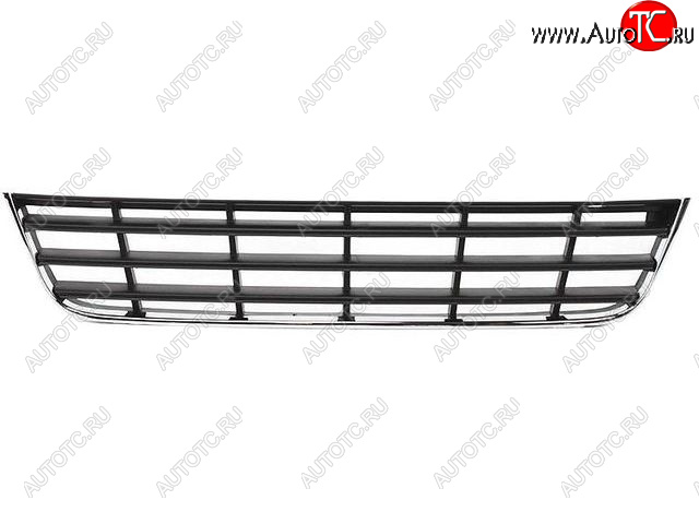 1 249 р. Центральная решетка переднего бампера (пр-во Китай) BODYPARTS  Volkswagen Passat  B6 (2005-2011) седан, универсал (молдинг хром)  с доставкой в г. Воронеж
