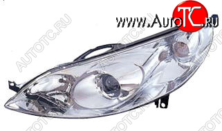 12 749 р. Левая фара (c электрокорректором) DEPO  Peugeot 407  седан (2004-2010)  с доставкой в г. Воронеж