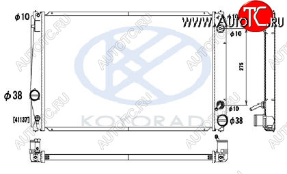 8 749 р. RAV4 РАДИАТОР ОХЛАЖДЕН 2.4 , 3.5 AT (KOYO) KOYORAD tyrv406-912  с доставкой в г. Воронеж