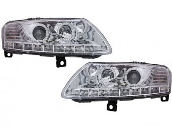 40 999 р. AUDI A6 ФАРА Л+П (КОМПЛЕКТ) ТЮНИНГ (DEVIL EYES) ЛИНЗОВАН БЕЗ КОРРЕКТОР (EAGLE EYES) ВНУТРИ ХРОМ EAGLE EYES ai0a604-004h-n  с доставкой в г. Воронеж. Увеличить фотографию 1