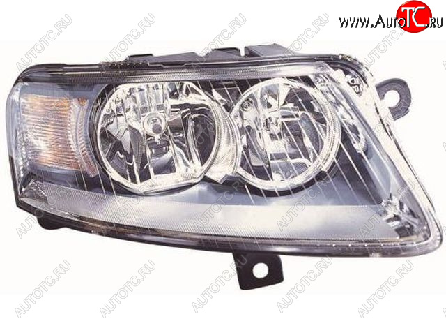 8 449 р. Правая фара (под корректор) DEPO Audi A6 C6 дорестайлинг, седан (2004-2008)  с доставкой в г. Воронеж