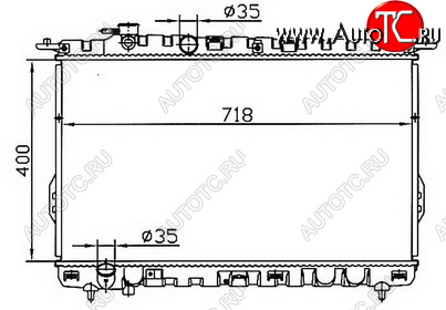 3 299 р. SONATA (SONATA 99-01MAGENTIS 01-) РАДИАТОР ОХЛАЖДЕН MT BODYPARTS hnson02-912  с доставкой в г. Воронеж