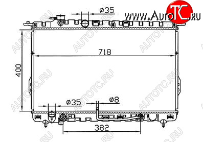 5 249 р. SONATA (SONATA 99-01MAGENTIS 01-) РАДИАТОР ОХЛАЖДЕН AT BODYPARTS hnson02-913  с доставкой в г. Воронеж