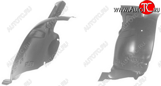 889 р. Правый подкрылок передний (задняя часть) TYG  Peugeot 406 ( 8B,  8E,F) (1995-1999) седан дорестайлинг, универсал дорестайлинг  с доставкой в г. Воронеж