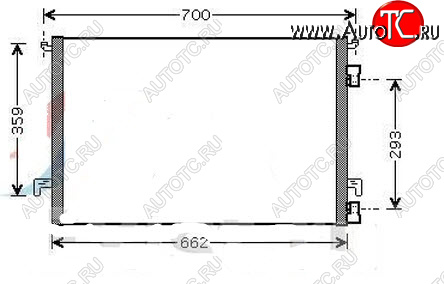 4 299 р. VECTRA (+SIGNUM) КОНДЕНСАТОР КОНДИЦ (см.каталог) BODYPARTS opvca02-931  с доставкой в г. Воронеж