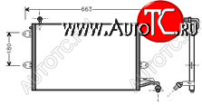 3 399 р. GOLF (+VENTO) КОНДЕНСАТОР КОНДИЦ (R12) BODYPARTS vwglf92-930  с доставкой в г. Воронеж