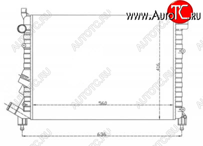 2 659 р. LAGUNA РАДИАТОР ОХЛАЖДЕН (см.каталог) BODYPARTS rnlag94-912  с доставкой в г. Воронеж