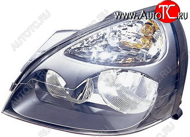 5 249 р. Левая фара (под корректор) DEPO  Renault Clio ( CB,  BB) (2001-2012) рестайлинг, хэтчбэк 3 дв., рестайлинг, хэтчбэк 5 дв.  с доставкой в г. Воронеж