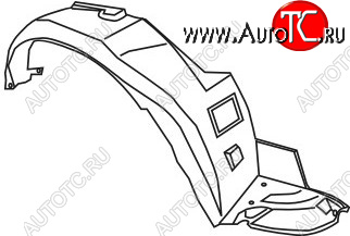 629 р. Правый подкрылок передний TYG Honda Accord 6 CF седан дорестайлинг (1997-2000)  с доставкой в г. Воронеж