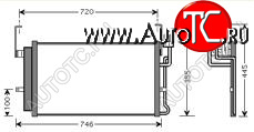 4 399 р. SANTA FE КОНДЕНСАТОР КОНДИЦ BODYPARTS hnsfe01-930  с доставкой в г. Воронеж