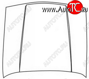 2 499 р. 440 (460) КАПОТ BODYPARTS vv44091-330  с доставкой в г. Воронеж