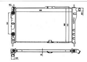 3 499 р. ESPERO РАДИАТОР ОХЛАЖДЕН AT BODYPARTS dwesp94-912  с доставкой в г. Воронеж. Увеличить фотографию 1