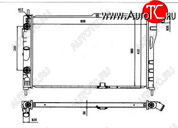 3 499 р. ESPERO РАДИАТОР ОХЛАЖДЕН AT BODYPARTS dwesp94-912  с доставкой в г. Воронеж