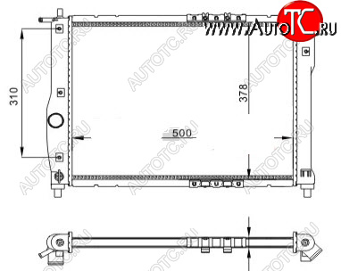 3 299 р. LANOS 97- РАДИАТОР ОХЛАЖДЕН 1.3 1.5 1.6 MT (см.каталог) BODYPARTS dwlan97-913  с доставкой в г. Воронеж
