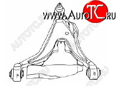 3 299 р. S70 {V70 97-02850 91-96} РЫЧАГ ПЕРЕДН ПОДВЕСКИ ПРАВ НИЖН кроме ТУРБО (Тайвань) SH vvs7097-810-r  с доставкой в г. Воронеж