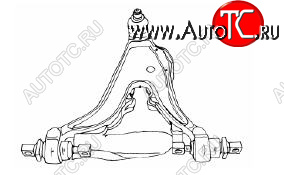 4 099 р. S70 {V70 97-02850 91-96} РЫЧАГ ПЕРЕДН ПОДВЕСКИ ПРАВ НИЖН С ТУРБО (Тайвань) SH vvs7097-811-r  с доставкой в г. Воронеж