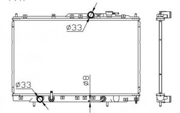 6 699 р. GALANT РАДИАТОР ОХЛАЖДЕН AT 2 2.4 2.5 (USA) BODYPARTS mbgal99-916  с доставкой в г. Воронеж. Увеличить фотографию 1