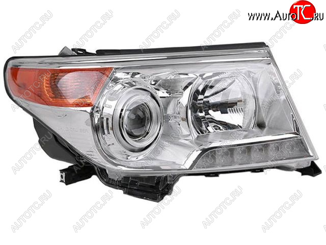 8 999 р. Правая фара (с электрокорректором, ксенон) BODYPARTS Toyota Land Cruiser 200 1-ый рестайлинг (2012-2015)  с доставкой в г. Воронеж