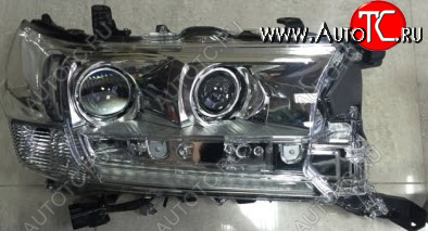 9 999 р. Правая фара (линзован, с диодным модулем) DEPO Toyota Land Cruiser 200 2-ой рестайлинг (2015-2021)  с доставкой в г. Воронеж