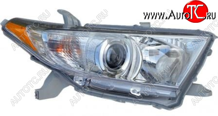 13 249 р. Правая фара (корректор) BodyParts  Toyota Highlander XU40 рестайлинг (2010-2013)  с доставкой в г. Воронеж