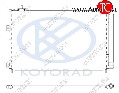 13 949 р. RAV4 КОНДЕНСАТОР КОНДИЦ (KOYO) KOYORAD tyrv413-930  с доставкой в г. Воронеж