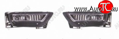 6 699 р. Комплект противотуманных фар (пр-во Китай) DLAA  Honda Accord  8 CU (2011-2013) седан рестайлинг  с доставкой в г. Воронеж