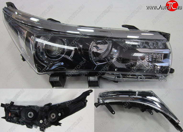 11 999 р. Правая фара (с электрокорректором, диодная) BODYPARTS  Toyota Corolla  E180 (2013-2016) дорестайлинг  с доставкой в г. Воронеж