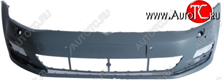 7 449 р. GOLF БАМПЕР ПЕРЕДН С ОТВ ПОМЫВАТ ФАР , С ОТВ ПДАТЧ , ГРУНТ (Тайвань) TYG vwglf12-160  с доставкой в г. Воронеж