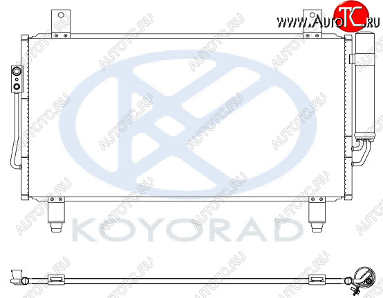 12 599 р. OUTLANDER КОНДЕНСАТОР КОНДИЦ (KOYO) KOYORAD mbotl13-930  с доставкой в г. Воронеж
