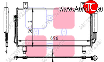 3 699 р. OUTLANDER КОНДЕНСАТОР КОНДИЦ BODYPARTS mbotl13-931  с доставкой в г. Воронеж