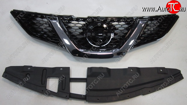 4 299 р. QASHQAI РЕШЕТКА РАДИАТОРА С ОТВ ПКАМЕРУ (Китай) BODYPARTS nnqas14-101  с доставкой в г. Воронеж