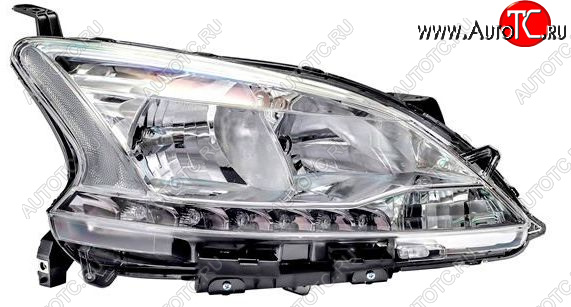 21 649 р. Правая фара (диодная) DEPO Nissan Sentra 7 B17 (2014-2017)  с доставкой в г. Воронеж