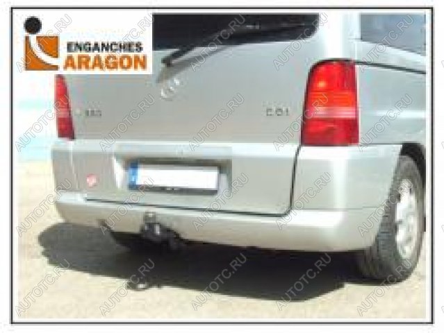 7 399 р. ТСУ для MERCEDES Clase V 1996-2003, MERCEDES Vito (W638) 1996-2003, Тип шара: Горизонтальный, условно-съемный (лебединая шея) (A)  Мерседес Бенц Aragon e4108ba  с доставкой в г. Воронеж