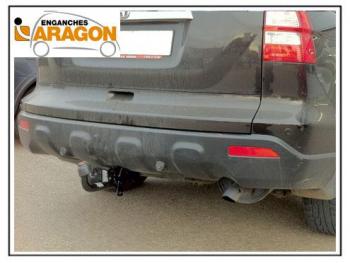 ТСУ для HONDA CR-V 2007-2012, Тип шара: Горизонтальный, условно-съемный (лебединая шея) (A)  Хонда ЦРВ Aragon e2401ca