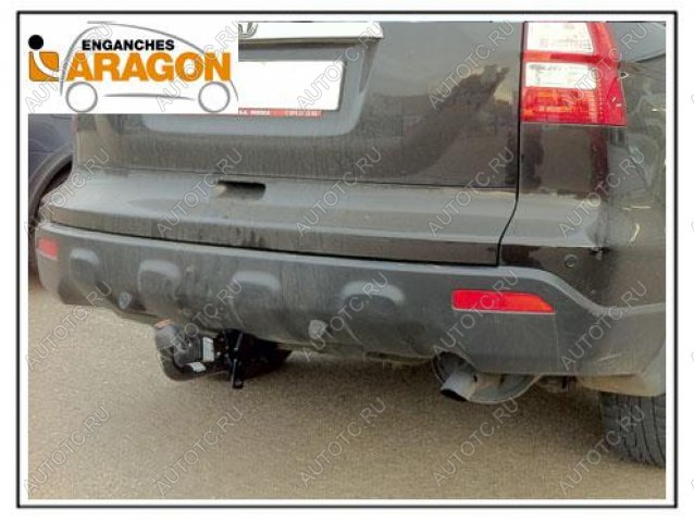 14 349 р. ТСУ для HONDA CR-V 2007-2012, Тип шара: Горизонтальный, условно-съемный (лебединая шея) (A)  Хонда ЦРВ Aragon e2401ca  с доставкой в г. Воронеж