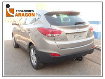 ТСУ для HYUNDAI ix35 2010-2015, Тип шара: Горизонтальный, условно-съемный (лебединая шея) (A)  Хендай ИХ35 Aragon e2514aa
