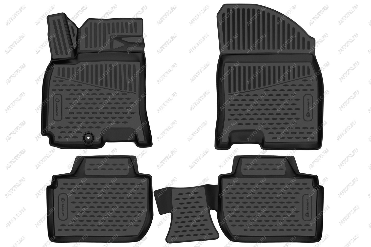 3 069 р. Коврики 3D в салон подходят для BAIC U5 2023-, 4шт. (полиуретан)  Ю5 Element element3dan0473210k  с доставкой в г. Воронеж