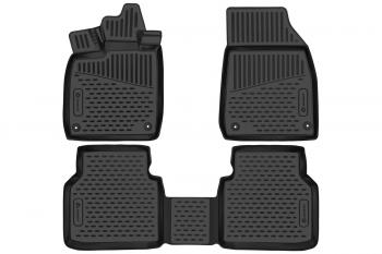 2 899 р. Коврики 3D в салон подходят для VOLKSWAGEN ID.4 2020-, кроссовер, battery electric, USA, 3шт. (полиуретан)  Фольксваген Ид.4 Element element3dan0327210k  с доставкой в г. Воронеж. Увеличить фотографию 1