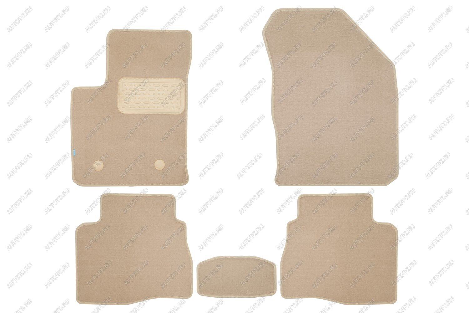 4 199 р. Коврики в салон Klever Premium KAIYI E5 2022- сед., 5шт. (текстиль, бежевые)  Каию Е5 Klever klever0412400122112kh  с доставкой в г. Воронеж