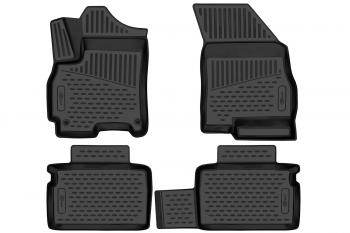 5 399 р. Коврики 3D в салон подходят для CHERY Tiggo 4 (I, Ir) 2017-  4 PRO 2020-, кросс, 4 шт. (ПУ, повышенная износостойкость)  Черри Тигго 4 Про FORMAT format.3da04948210  с доставкой в г. Воронеж. Увеличить фотографию 1