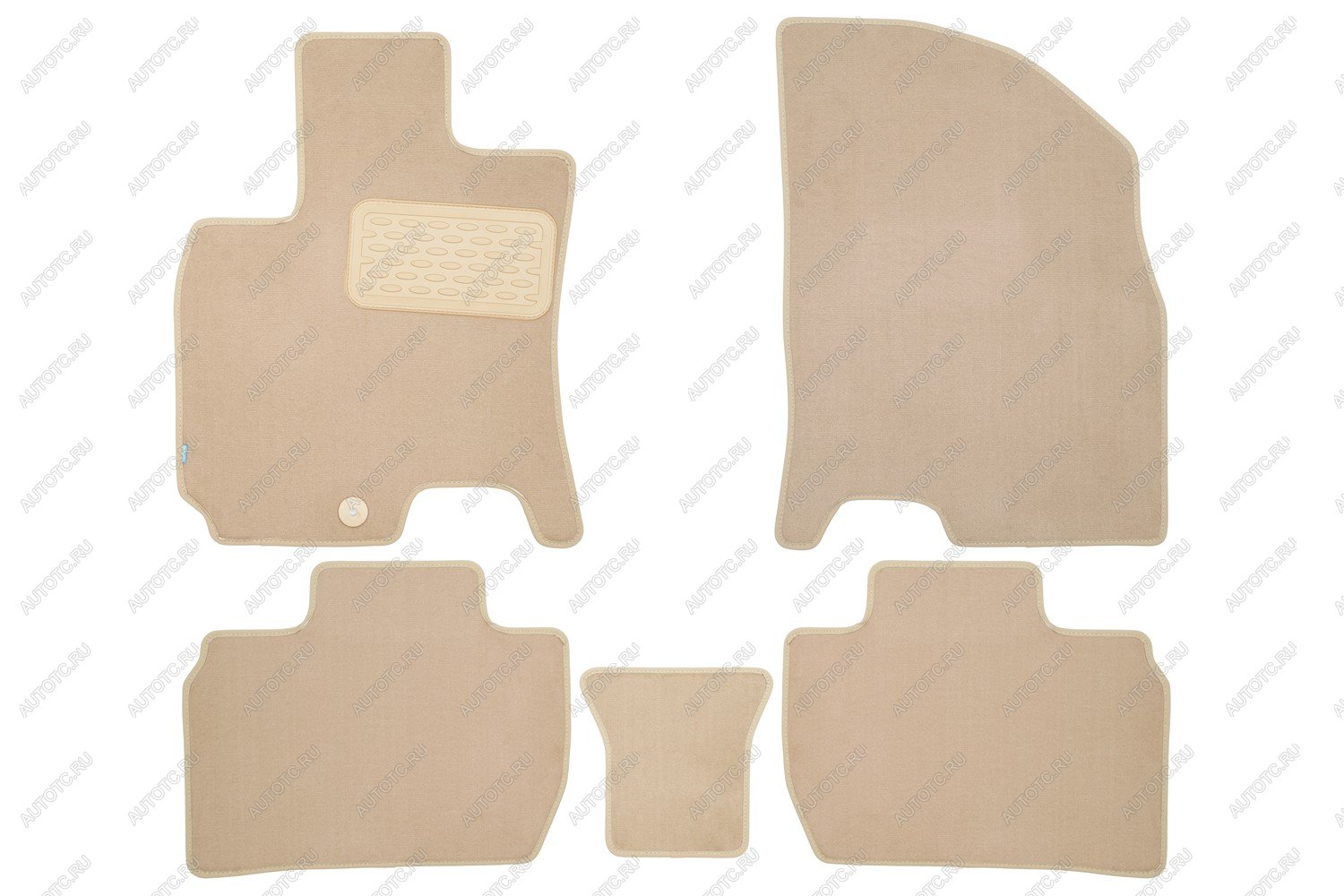 4 299 р. Коврики в салон Klever Premium BAIC U5 2023-, сед, 5шт. (текстиль, бежевые)  Ю5  БАИК Ю5 Klever klever0412500122112kh  с доставкой в г. Воронеж