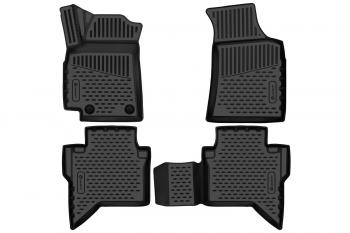 2 699 р. Коврики 3D в салон подходят для JAC T6 2015-, 4шт. (полиуретан)  Джак Т6 Element element3da15115210k  с доставкой в г. Воронеж. Увеличить фотографию 1
